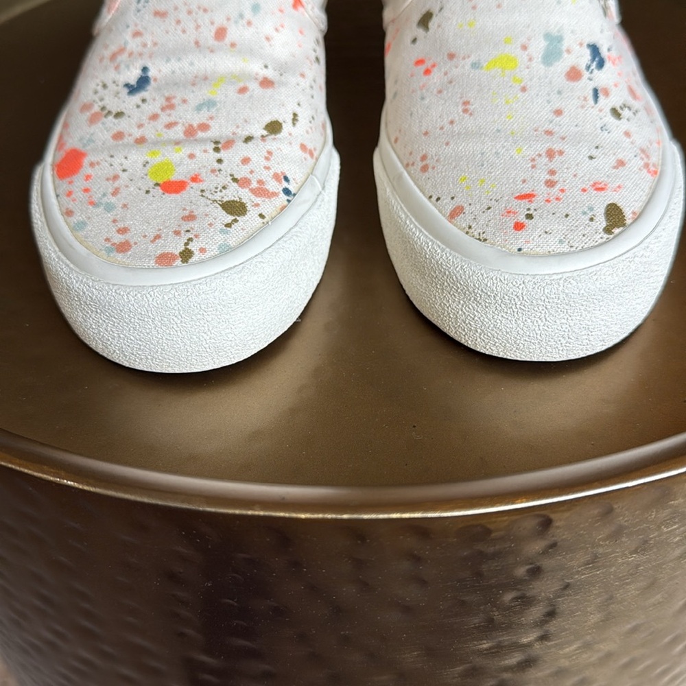 Madewell Sidewalk Slip-On Sneakers in Paint Spattered Recycled Canvas - Picture 4 of 15